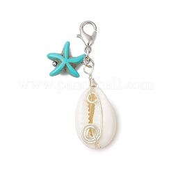 Décorations pendantes en coquillages naturels&nbsp;HJEW-JM02923-02