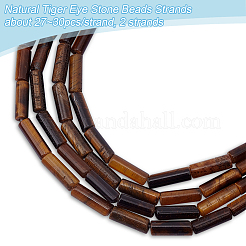 2 Strang natürliche Tigerauge Steinperlen Stränge&nbsp;G-OC0004-89