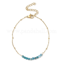 4 Stück 4-teiliges Gliederarmband aus natürlichen gemischten Edelsteinperlen mit Satellitenketten&nbsp;BJEW-JB09496-01