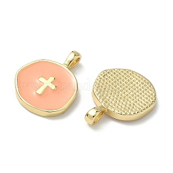 Pendentifs d'émail en laiton &nbsp;LS-KK-G417-01LG-01