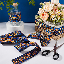 Ruban polyester jacquard vintage&nbsp;OCOR-WH0101-42C