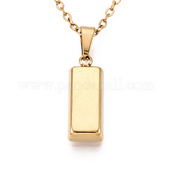 Colliers pendentifs en acier inoxydable 304&nbsp;NJEW-T018-46G