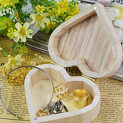2 x Aufbewahrungsbox für Schmuck aus Herzholz.&nbsp;OBOX-DJ0001-04