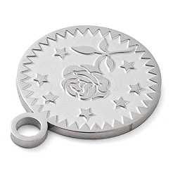 Pendentifs en acier inoxydable 304 anti-ternissement&nbsp;STAS-M076-02P