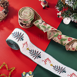 10 Yards 2 Farben Weihnachtsthema Juteschnur&nbsp;OCOR-TA0002-09B