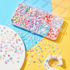 50g 10 Arten handgefertigte Fimo-Cabochons&nbsp;CLAY-CJ0001-73