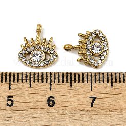 304 Edelstahl Micro Pave Zirkonia Charms&nbsp;STAS-K302-01B-G