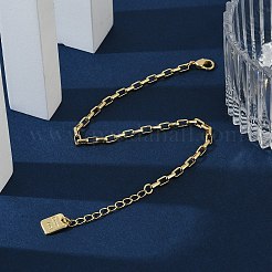 Messing Box Kette Armbänder&nbsp;BJEW-H537-03G