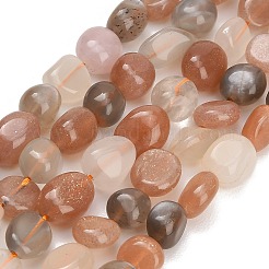 Brins de perles naturelles multi-pierre de lune&nbsp;GG-CBAC61B-B03-01