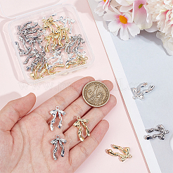 30 pièces 3 couleurs pendentifs en alliage de placage en rack&nbsp;FIND-SP0002-49B