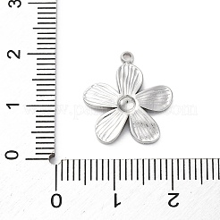 Ciondoli in acciaio inox 304&nbsp;STAS-S163-08B-P