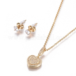 Set di gioielli in acciaio inossidabile 304&nbsp;SJEW-F214-04G