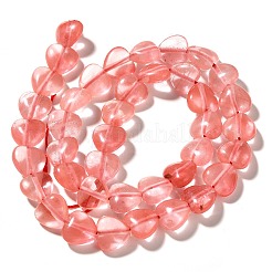 Perle di vetro di quarzo ciliegio fili&nbsp;G-R190-10mm-53A