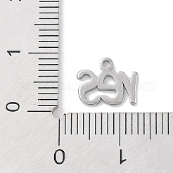 Anlaufgeschützte Anhänger aus 304 Edelstahl&nbsp;STAS-K286-02A-P