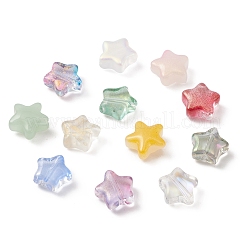 120 pz 12 perle di vetro verniciate a spruzzo in stile&nbsp;GLAA-FS0001-55