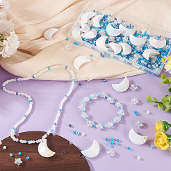 Kits de accesorios para hacer joyas con forma de estrella y luna&nbsp;DIY-TA0013-76