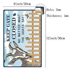 Rechteck mit Wort Vintage Metall Eisen Schild Poster&nbsp;AJEW-WH0157-262