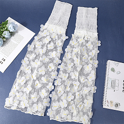 Chaussettes en gaze de polyester à fleurs&nbsp;AJEW-WH20080-22A