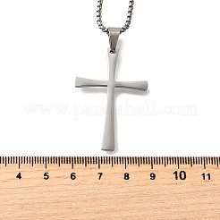 Collane con ciondolo in acciaio inossidabile 304&nbsp;NJEW-P329-03C-P