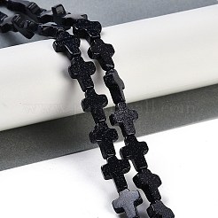 Synthetische blauen goldstone Perlen Stränge&nbsp;G-I369-A25-02