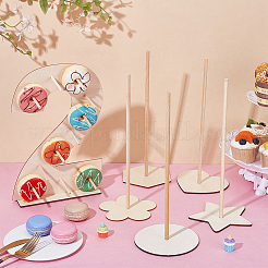 6 soporte de madera para donas&nbsp;DJEW-UN0001-05