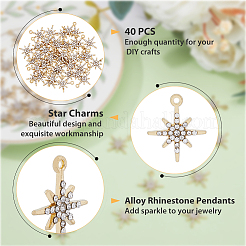 40 stücke legierung strass anhänger&nbsp;FIND-FH0008-27
