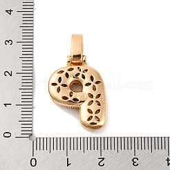 Colgante micropavé cubic zirconia de latón&nbsp;KK-C076-29P-G02