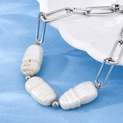 304 Edelstahl-Büroklammer-Kettenarmbänder für Damen&nbsp;BJEW-A036-02P