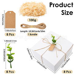 8 caja de correo de papel kraft plegable cuadrada&nbsp;CON-CP0001-018A