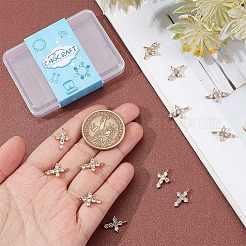 12pcs latón micro pavé colgantes de circonita cúbica&nbsp;KK-CA0003-65