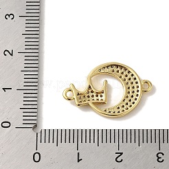 Gestellware Messing Micro Pave Zirkonia Verbinder&nbsp;KK-P267-26G