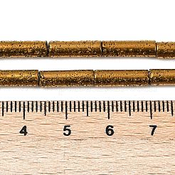 Galvanisierte natürliche Lavasteinperlenstränge&nbsp;G-K388-03B-01