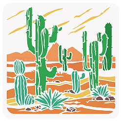 Stencil di cactus del deserto benecreat, 12x12