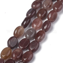 Chapelets de perles en aventurine pourpre naturelle, ovale, 8x6x3.5~4mm, Trou: 1mm, Environ 45~52 pcs/chapelet, 15.16~15.74 pouce (38.5~40 cm)