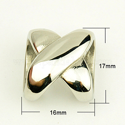 Stainless Steel Color, 17x16x11mm