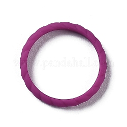 Anillos de silicona,  torcedura, púrpura, diámetro interior: 18 mm