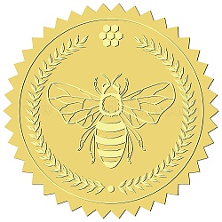 CRASPIRE 408Pcs Bee Gold Foil Embossed Stickers 2