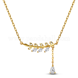 Ожерелья с подвесками Tinysand 925 из листового серебра cz, золотые, 18 дюйм