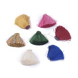 Polyester Tassel Decoration Accessories, Mixed Color, 50~56x18~21mm