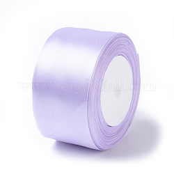 Single Face Satin Ribbon, Polyester Ribbon, Lavender, 2 inch(50mm), about 25yards/roll(22.86m/roll), 100yards/group(91.44m/group), 4rolls/group