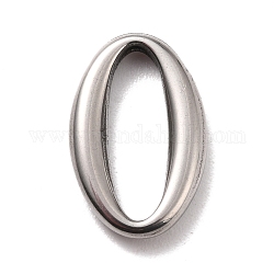 ステンレス製リンキングリングペンダント304個  楕円形のリング  ステンレス鋼色  16x10x2.5mm  内径：4mm