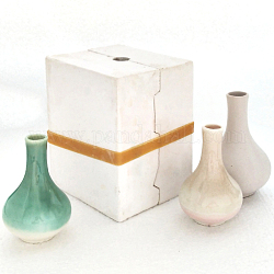 Moldes de yeso botella de cebolla, herramientas de modelado, para la fabricación artesanal de cerámica, blanco floral, 130x150x180mm