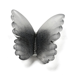 Cabochon in resina a tema nero, per fare gioielli, farfalla, 20.5x20x4mm
