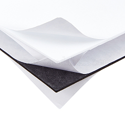 Sponge EVA Sheet Foam Paper Sets, With Double Adhesive Back, Antiskid, Rectangle, White & Black, 15x10x0.2cm, 2 colors, 12sheets/color, 24sheets/set