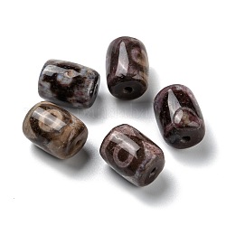 Tibetischen Stil dzi Perlen, natürliche Achat Perlen, gefärbt, Fass, Gemischte Muster, 17.5x13~14 mm, Bohrung: 1.8~2 mm
