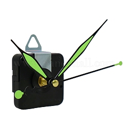 Mecanismo de movimiento de reloj de eje largo de plástico, con puntero de aluminio, negro, 56x56x16mm, punto: 63~90 mm