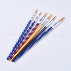 Set di pennarelli per pennelli artistici in plastica, colore misto, 178~200x5~7mm, 6 pc / set