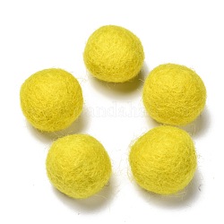 Palle di feltro di lana, giallo, 18~22mm