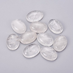 Cabochons en cristal de quartz naturel, cabochons en cristal de roche, ovale, 25x18x7mm