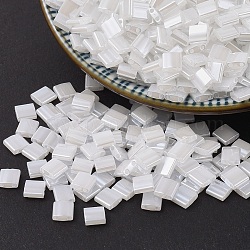 Miyuki tila perline, perline giapponesi, 2-foro, (tl511) cristallo di ceylon, 5x5x1.9mm, Foro: 0.8 mm, circa 118pcs/10g